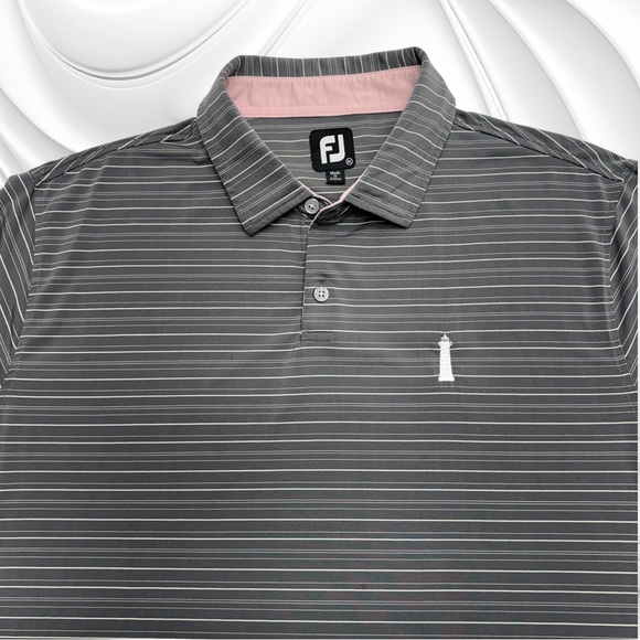 HARBOUR TOWN Men’s XL Gray FOOTJOY Golf Polo Shirt - Picture 2 of 4